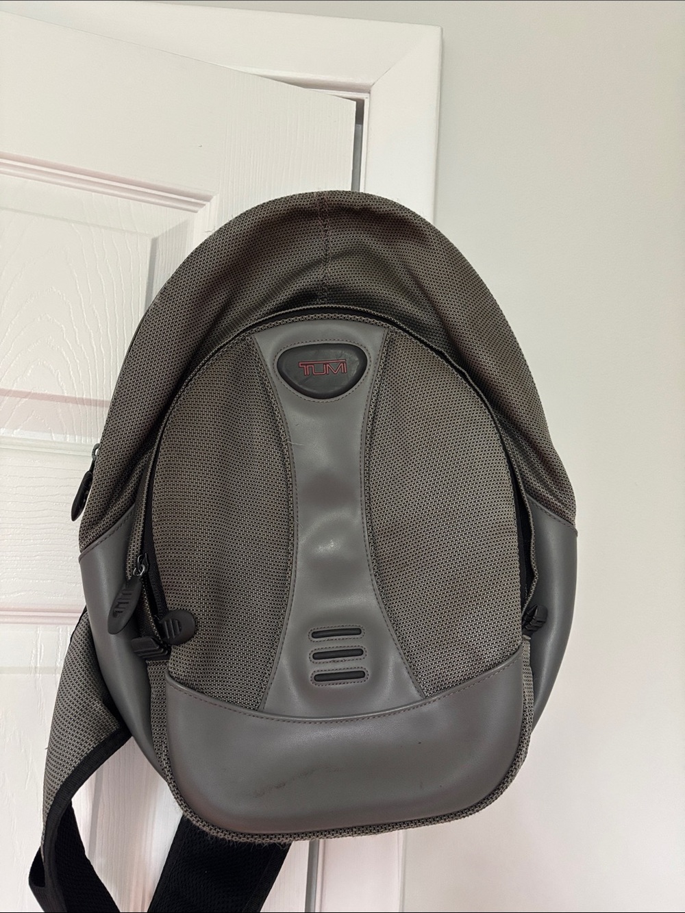 Tumi T2 Gray Single Strap Crossbody Backpack